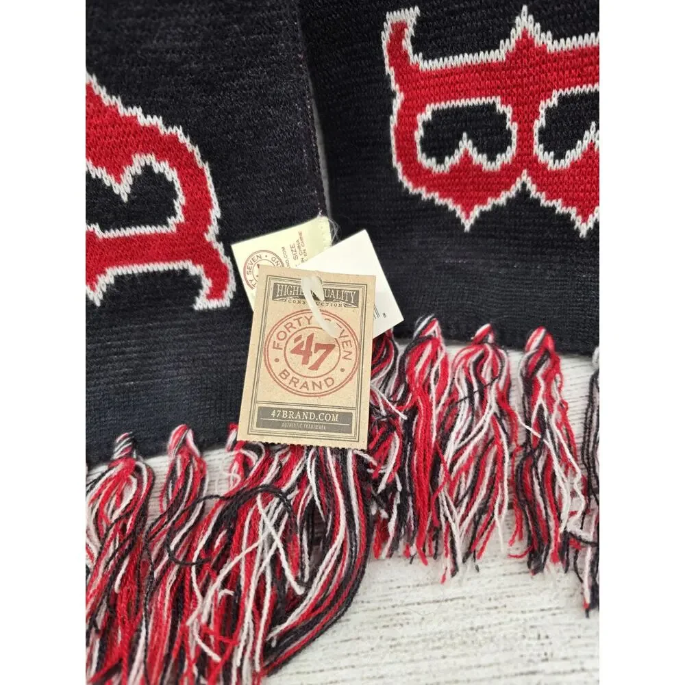 Boston Red Sox Double Sided Scarf Acrylic 47 Brand